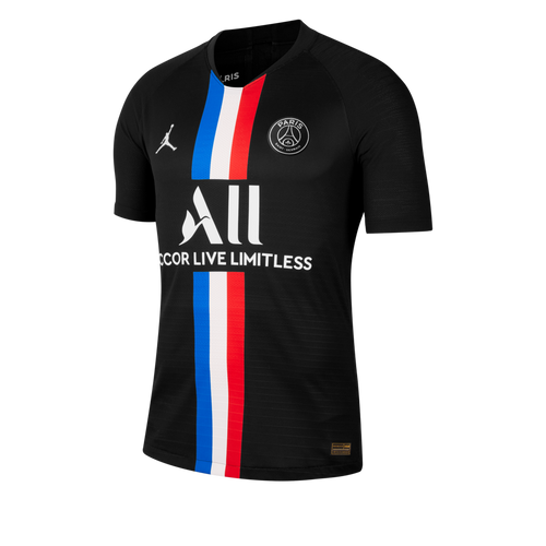 psg x jordan jersey black