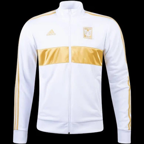 ADIDAS TIGRES 2020/21 3 STRIPE JACKET WHITE/GOLD