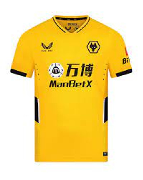 CASTORE WOLVERHAMPTON 2021/22 HOME JERSEY