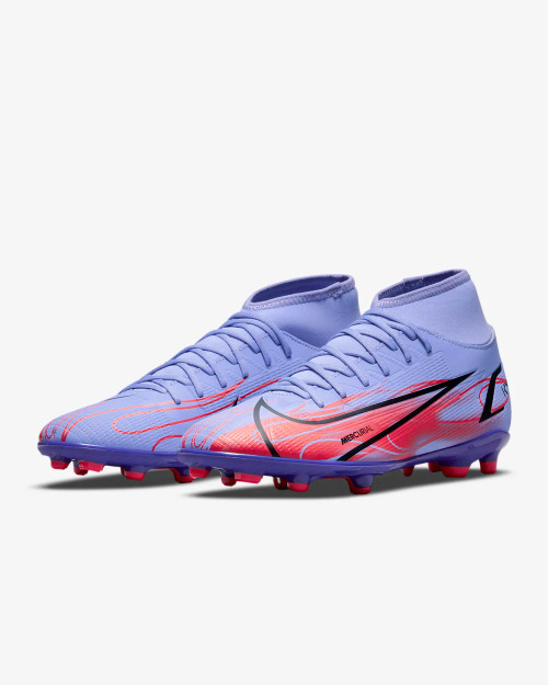 NIKE SUPERFLY 8 CLUB KM FG/MG LIGHT THISTLE/METALLIC SILVER