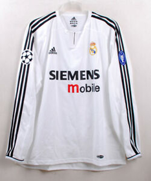 ADIDAS REAL MADRID 2004 HOME L/S C/L JERSEY