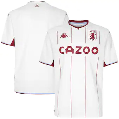 KAPPA  ASTON VILLA 2021/22 AWAY JERSEY WHITE