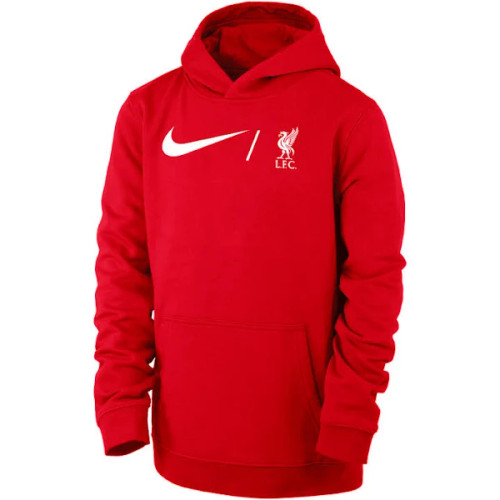 Nike Youth Liverpool  2022 Club Pullover Hoodie - Red