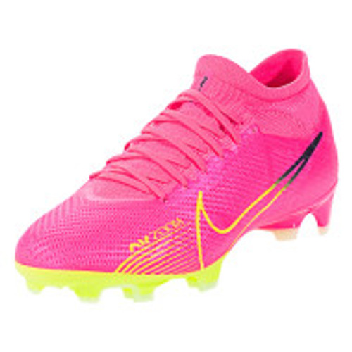 Nike Zoom Mercurial Vapor 15 Pro FG Soccer Cleat Pink/Yellow/Dark Grey