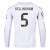 Adidas Real Madrid 25/26  Bellingham  LS Home Jersey