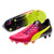 PUMA evoPOWER 1.3 Tricks FG Soccer Cleats (Pink Glo/Safety Yellow/Black)