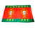 PORTUGAL DOUBLE CREST FLAG GREEN/RED