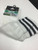 ADIDAS 3 STRIPE SOCCER SOCKS WHITE/BLACK