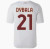 NEW BALANCE ROMA 2022-23 DYBALA  AWAY JERSEY WHITE