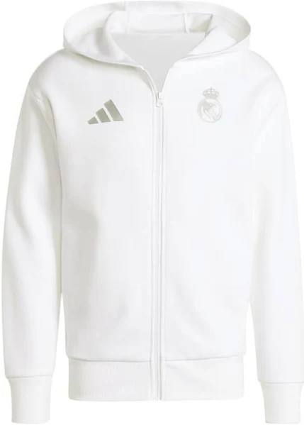 Adidas Real Madrid 2024/25 Anthem Full-Zip Hoodie White