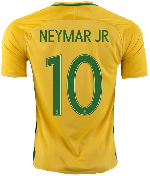 NIKE BRAZIL 2016 MENS NEYMAR HOME JERSEY - Soccer Plus