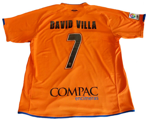 Valencia 2005-06 Away Shirt (M) (Excellent) (David Villa 7