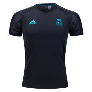 ADIDAS REAL MADRID 2018 YOUTH TRAINING JERSEY BLACK - Soccer Plus