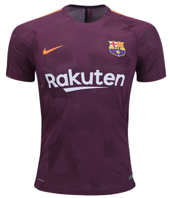 NIKE BARCELONA 2018 AUTHENTIC 3RD JERSEY MAROON - Soccer Plus