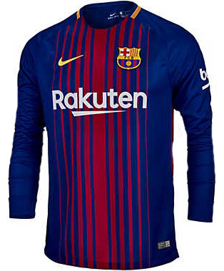NIKE BARCELONA 2018 HOME L/S JERSEY - Soccer Plus