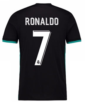 ADIDAS REAL MADRID 2018 AWAY RONALDO BLACK JERSEY - Soccer Plus