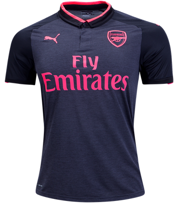 arsenal black and pink jersey