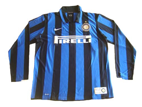 NIKE INTER MILAN 2008 HOME L/S 100 Anniversary JERSEY - Soccer Plus
