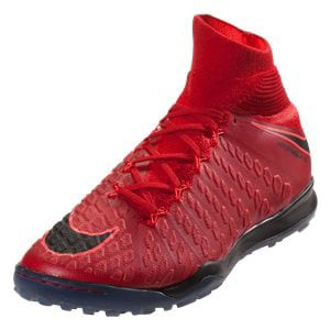 NIKE HYPERVENOMX PHELON III DF TF university red - Soccer Plus