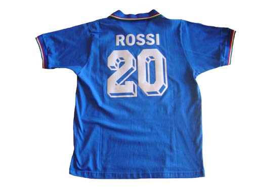 1982 　復刻　レトロ　イタリア代表 20　ロッシ　3XL 美品‼️ ITALY 1982 RETRO `ROSSI` JERSEY - Soccer Plus