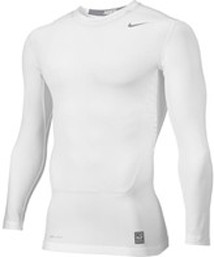 white nike compression shirt