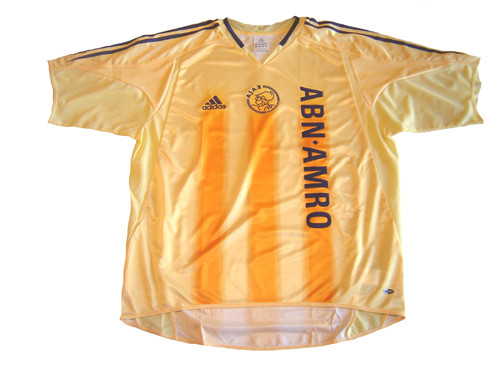 ADIDAS AJAX 2005 AWAY JERSEY YELLOW - Soccer Plus