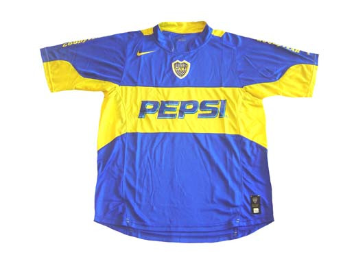 NIKE BOCA JUNIORS 2004 HOME `SPHERE DRY` JERSEY - Soccer Plus