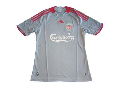 ADIDAS LIVERPOOL 2009 AWAY GREY JERSEY Soccer Plus