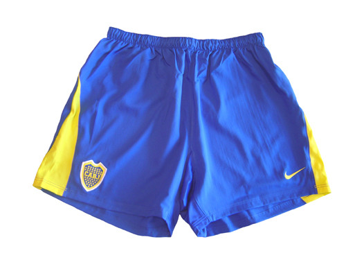 NIKE BOCA JUNIORS 2004 BOYS HOME SHORT ROYAL BLUE - Soccer Plus