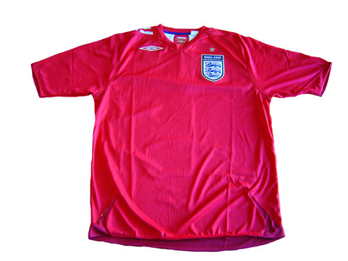 UMBRO ENGLAND 2006 AWAY JERSEY RED - Soccer Plus