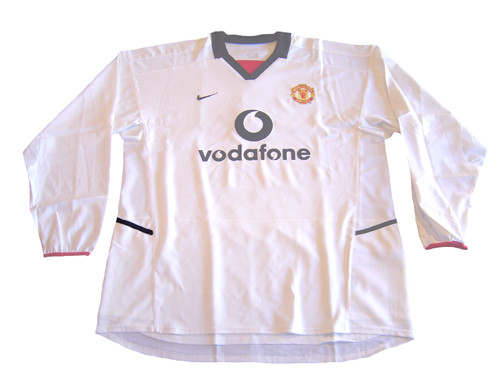 Nike 04-05 Manchester United Vodafone Grey Training Jersey