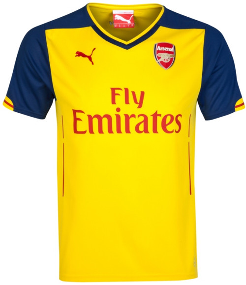 arsenal yellow jersey