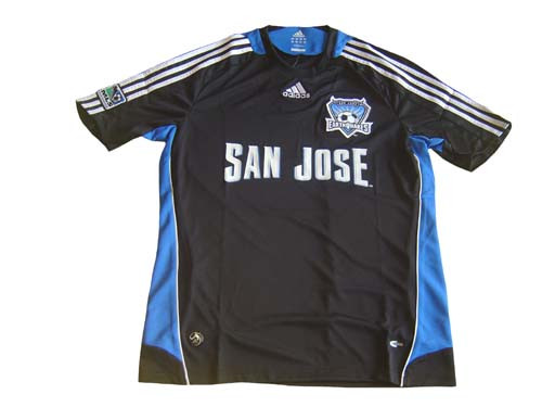 ADIDAS SAN JOSE EARTHQUAKES 2010 HOME JERSEY BLACK - Soccer Plus