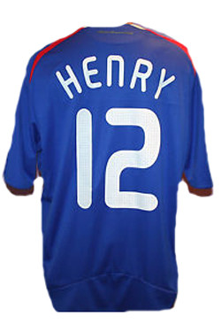 ADIDAS FRANCE 2008 HOME `HENRY` JERSEY 