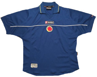 LOTTO COLOMBIA 2004 AWAY JERSEY BLUE - Soccer Plus