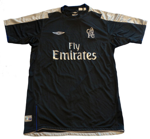 Chelsea FC Umbro 長袖シャツ 黒 UMBRO CHELSEA 2005 BLACK 3RD L/S JERSEY - Soccer Plus