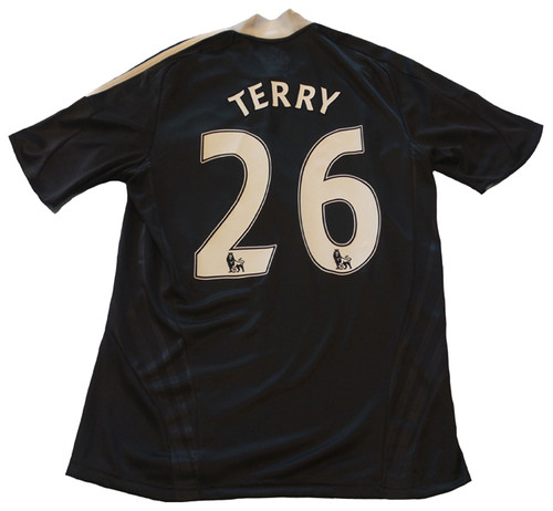 ADIDAS CHELSEA 2009 `TERRY`AWAY JERSEY BLACK - Soccer Plus