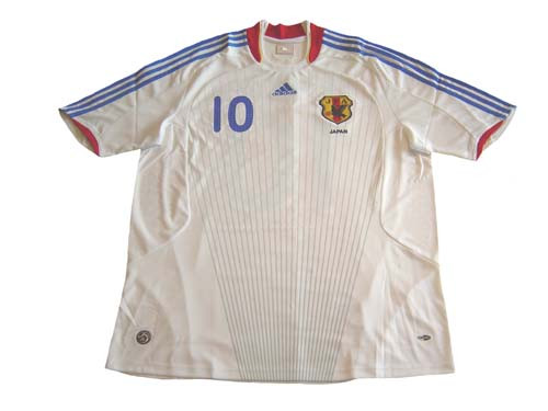 ADIDAS JAPAN 2008 AWAY `NAKAMURA`JERSEY WHITE - Soccer Plus