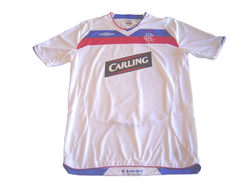 UMBRO RANGERS 2009 AWAY JERSEY WHITE 