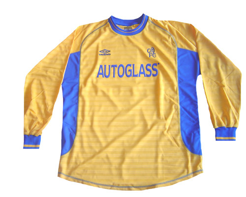 UMBRO CHELSEA 2003 AWAY L/S JERSEY YELLOW - Soccer Plus