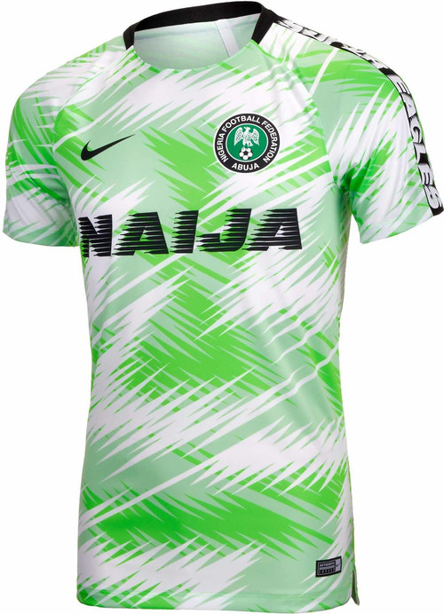 NIKE NIGERIA 2018 PRE-MATCH TOP WHITE - Soccer Plus