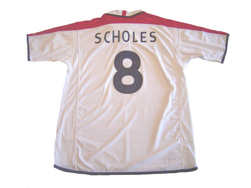 UMBRO ENGLAND 2004 HOME `SCHOLES` JERSEY - Soccer Plus