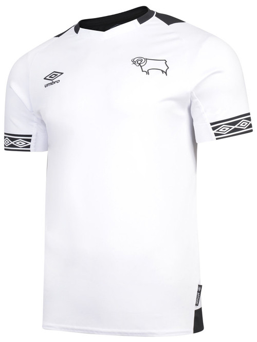 UMBRO DERBY COUNTY 2019 HOME JERSEY WHITE - Soccer Plus