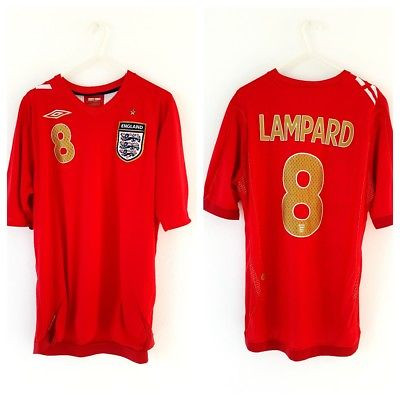 UMBRO ENGLAND 2006 AWAY `LAMPARD` JERSEY - Soccer Plus