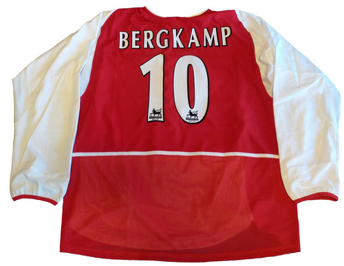 NIKE ARSENAL 2003 HOME L/S AUTHENTIC `BERGKAMP` JERSEY - Soccer Plus