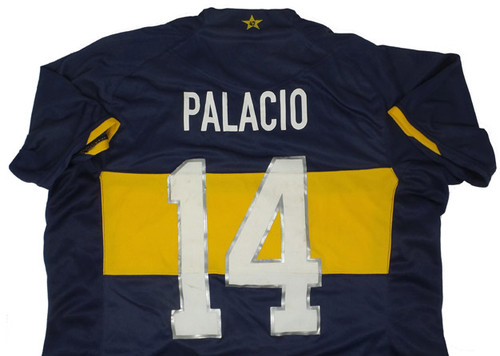 NIKE BOCA JUNIORS 2007 HOME `PALACIO` JERSEY BLUE - Soccer Plus