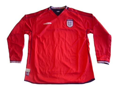 UMBRO ENGLAND 2002 AWAY LS REVERSABLE JERSEY - Soccer Plus