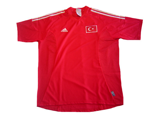 ADIDAS TURKEY 2002 HOME JERSEY RED - Soccer Plus