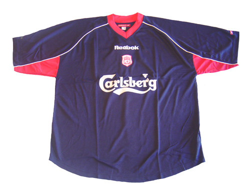 REEBOK LIVERPOOL 2002 TRAINING JERSEY BLUE - Soccer Plus