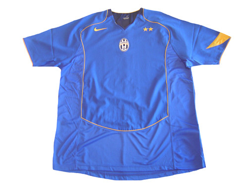 NIKE JUVENTUS 2005 AWAY `NO SPONSOR` JERSEY BLUE - Soccer Plus
